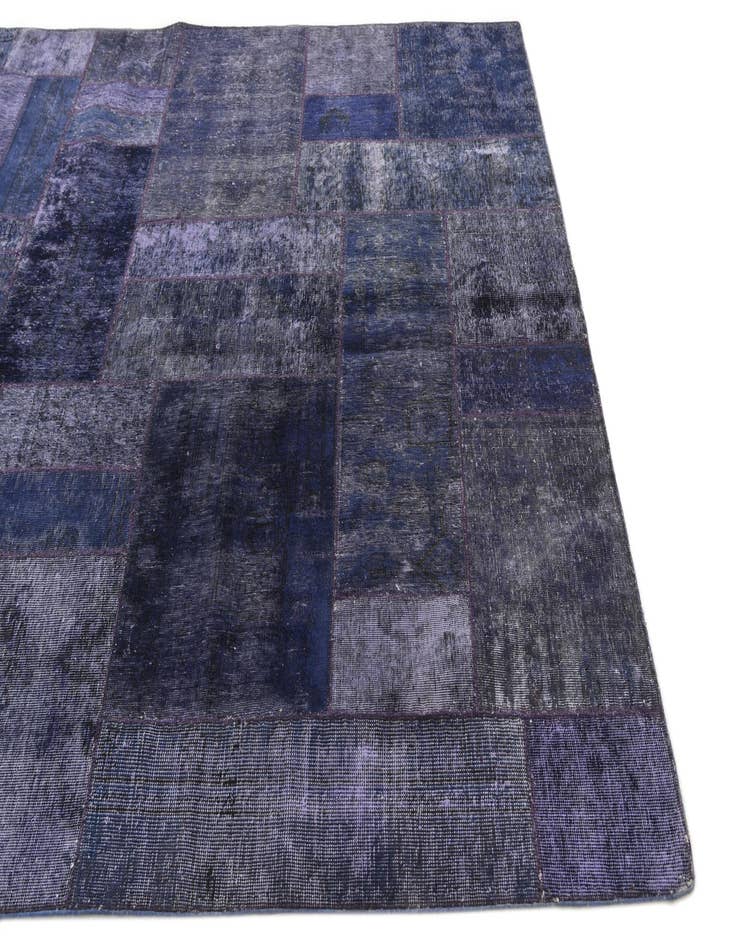 Detail image of 6' 8 x 9' 10  Hand Knotted Ultra Vintage Persian Wool Rug