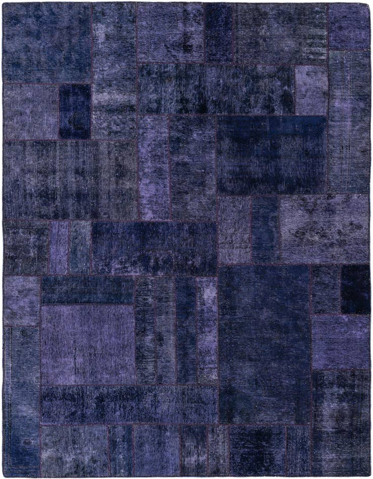 Detail image of 6' 8 x 9' 10 Hand Knotted Ultra Vintage Persian Wool Rug