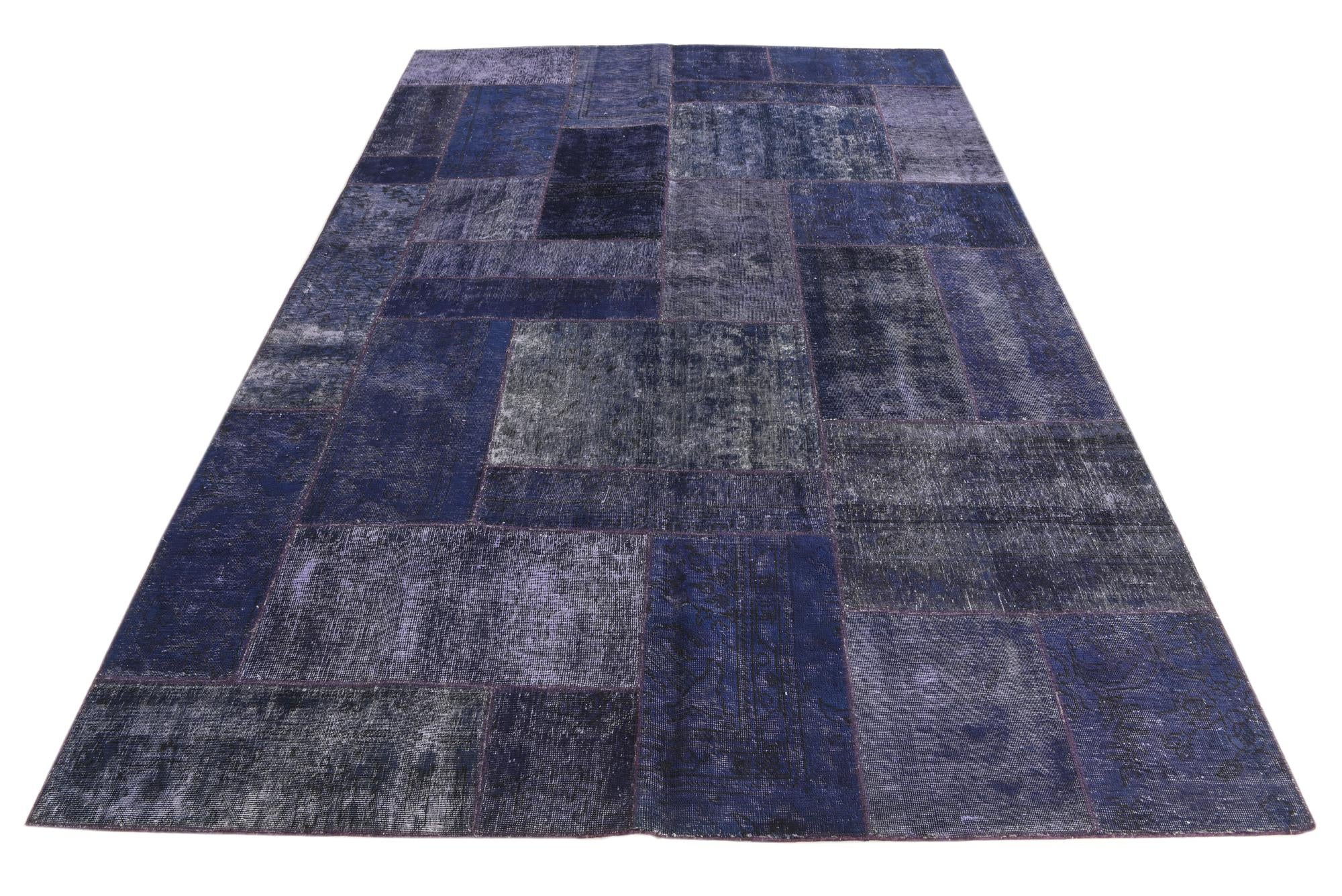 6' 7 x 9' 10 Hand Knotted Ultra Vintage Persian Wool Rug
