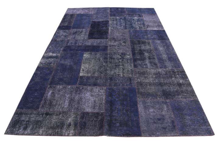 6' 7 x 9' 10 Hand Knotted Ultra Vintage Persian Wool Rug