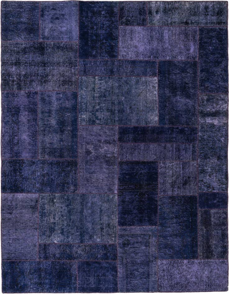 Detail image of 6' 7 x 9' 10 Hand Knotted Ultra Vintage Persian Wool Rug