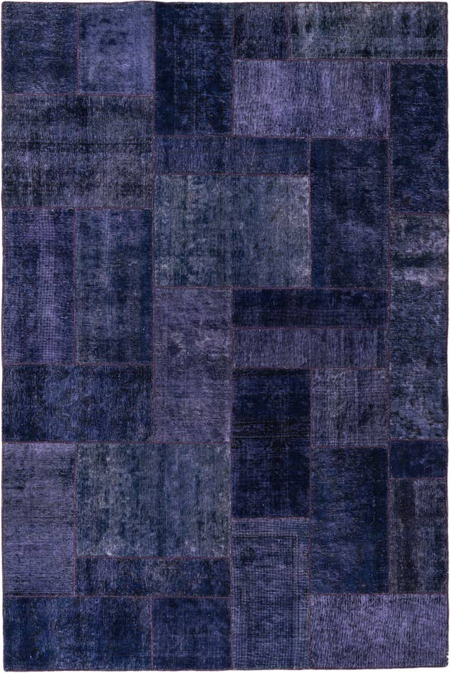 Detail image of 6' 7 x 9' 10 Hand Knotted Ultra Vintage Persian Wool Rug