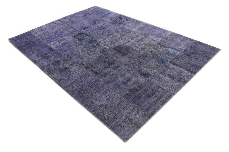 Detail image of 5' 8 x 8' Hand Knotted Ultra Vintage Persian Wool Rug