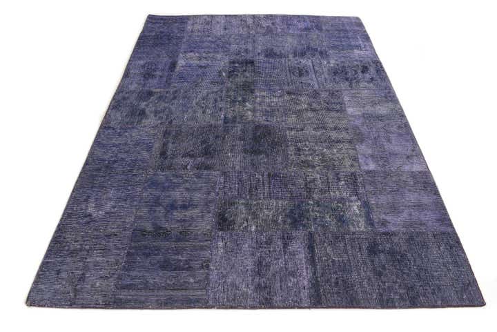 5' 8 x 8' Hand Knotted Ultra Vintage Persian Wool Rug