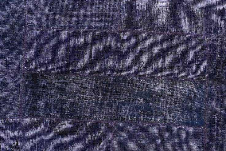 Detail image of 5' 8 x 8' Hand Knotted Ultra Vintage Persian Wool Rug
