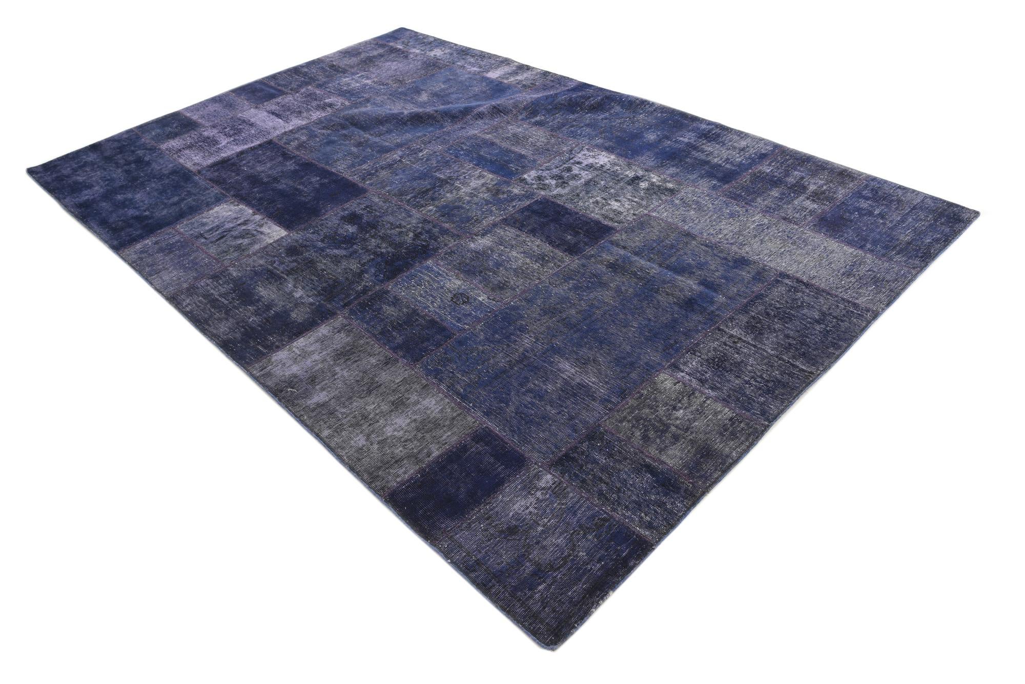6' 9 x 10' Hand Knotted Ultra Vintage Persian Wool Rug