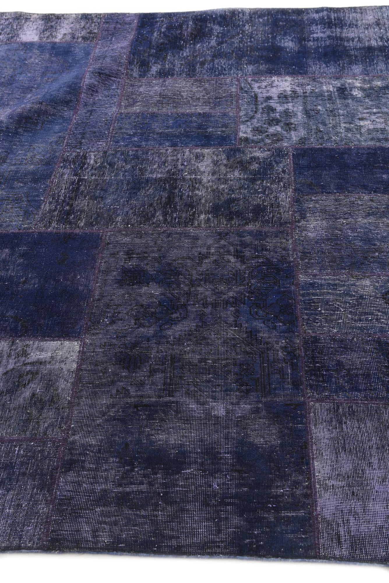 6' 9 x 10' Hand Knotted Ultra Vintage Persian Wool Rug