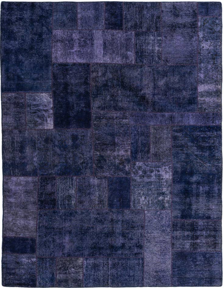 Detail image of 6' 9 x 10' Hand Knotted Ultra Vintage Persian Wool Rug