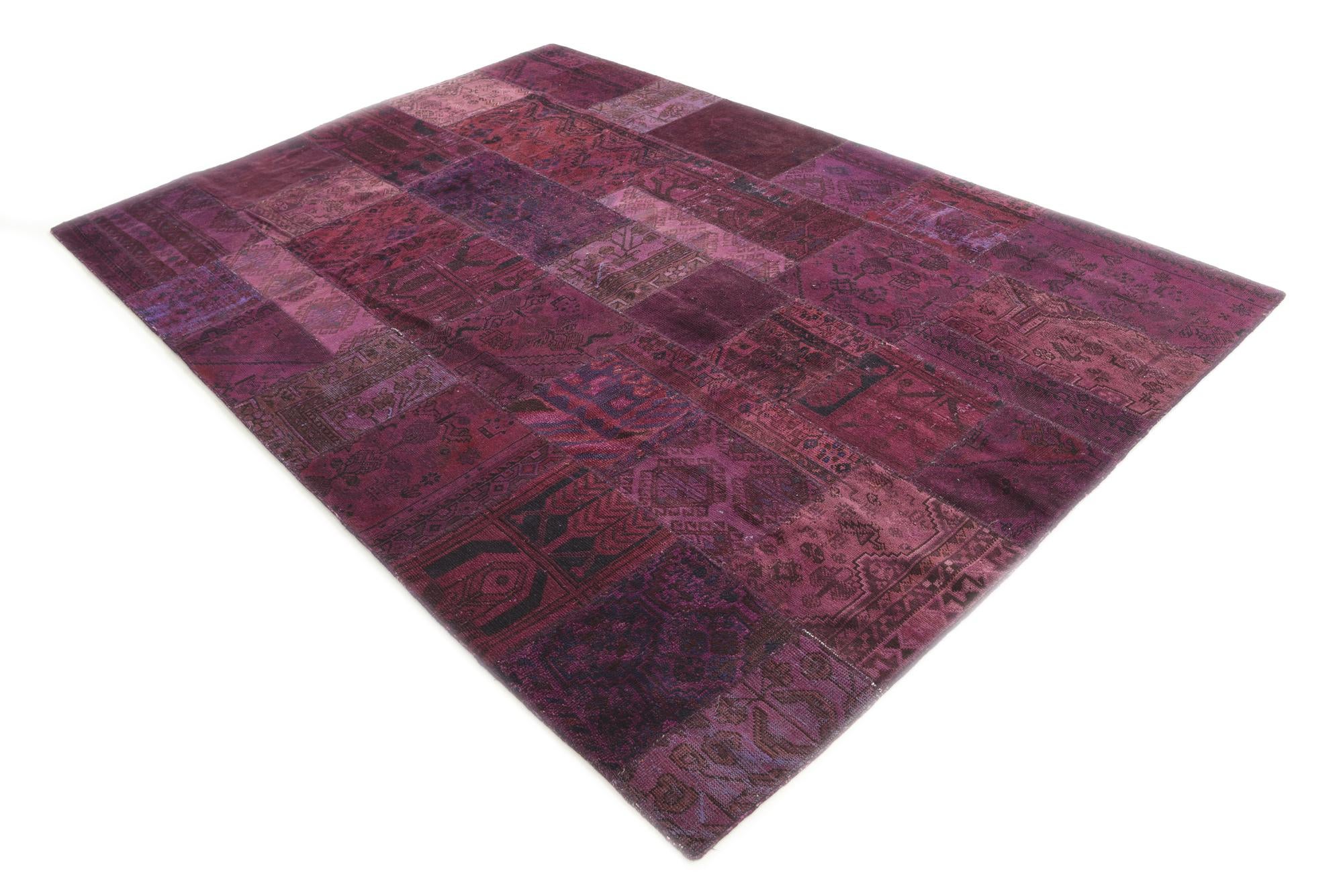 6' 10 x 9' 9 Hand Knotted Ultra Vintage Persian Wool Rug