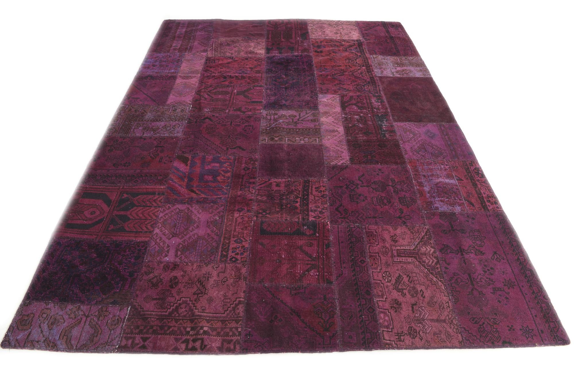 6' 10 x 9' 9 Hand Knotted Ultra Vintage Persian Wool Rug
