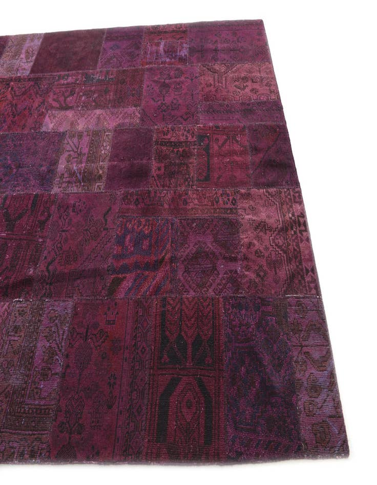 Detail image of 6' 10 x 9' 9  Hand Knotted Ultra Vintage Persian Wool Rug