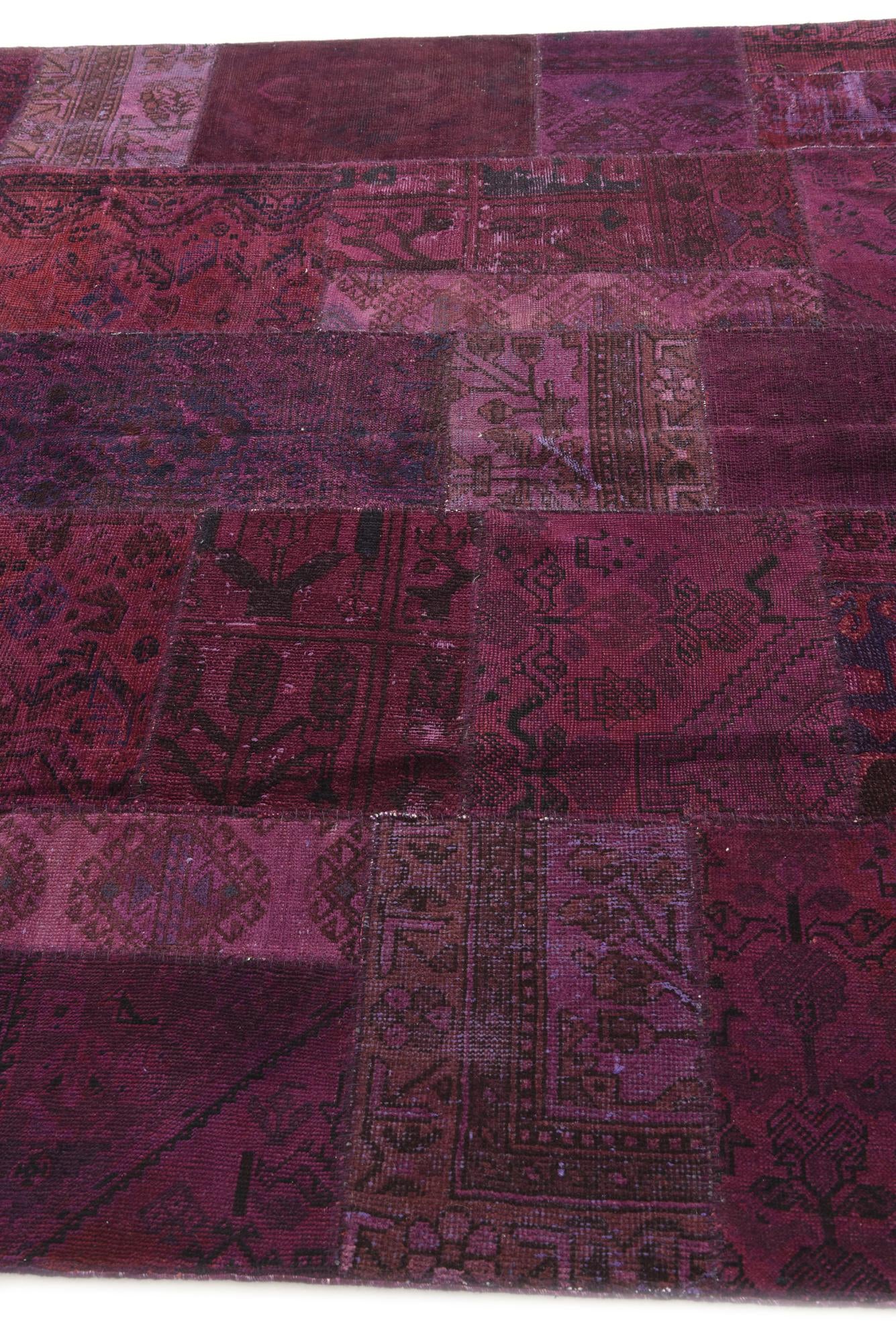 6' 10 x 9' 9 Hand Knotted Ultra Vintage Persian Wool Rug