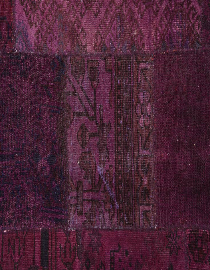 Detail image of 6' 10 x 9' 9  Hand Knotted Ultra Vintage Persian Wool Rug