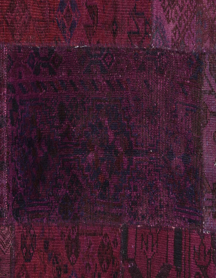 Detail image of 6' 10 x 9' 9  Hand Knotted Ultra Vintage Persian Wool Rug