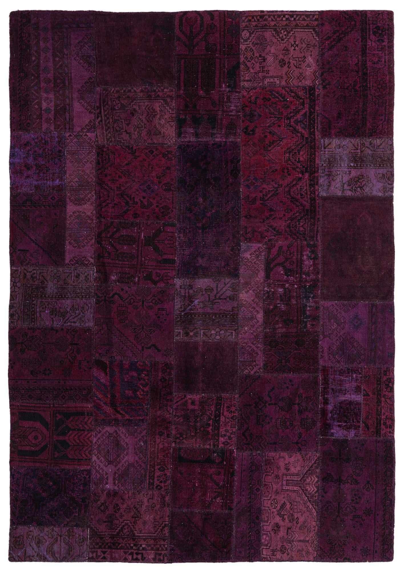 6' 10 x 9' 9 Hand Knotted Ultra Vintage Persian Wool Rug