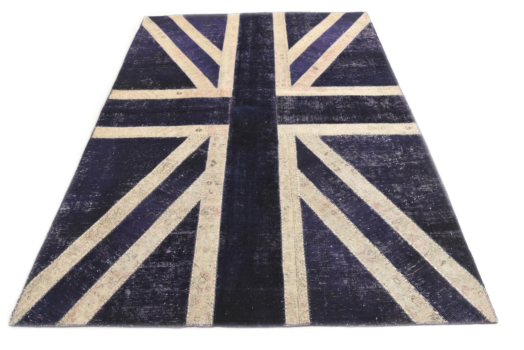 5' 8 x 8' 1 Hand Knotted Ultra Vintage Persian Wool Rug
