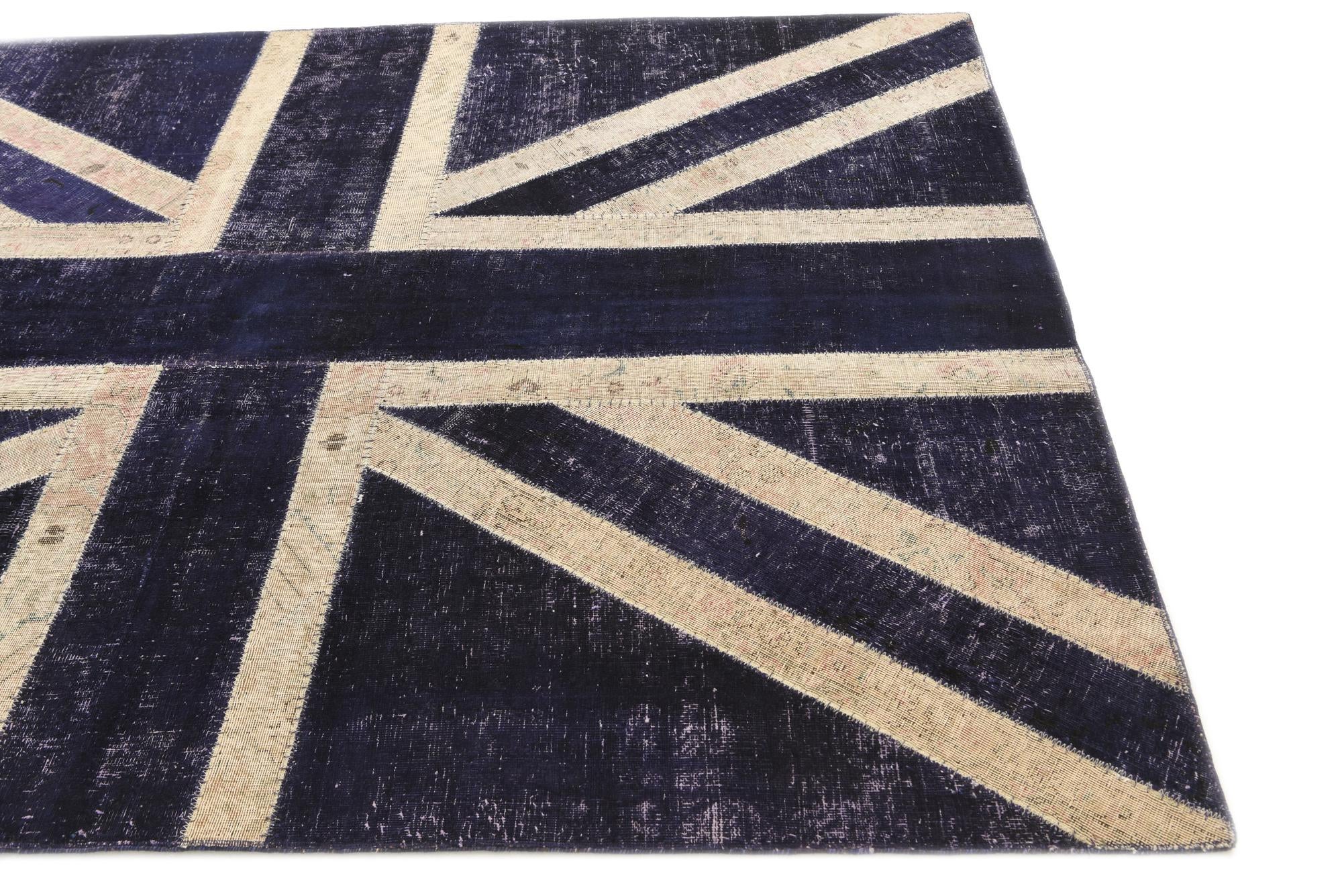 5' 8 x 8' 1 Hand Knotted Ultra Vintage Persian Wool Rug