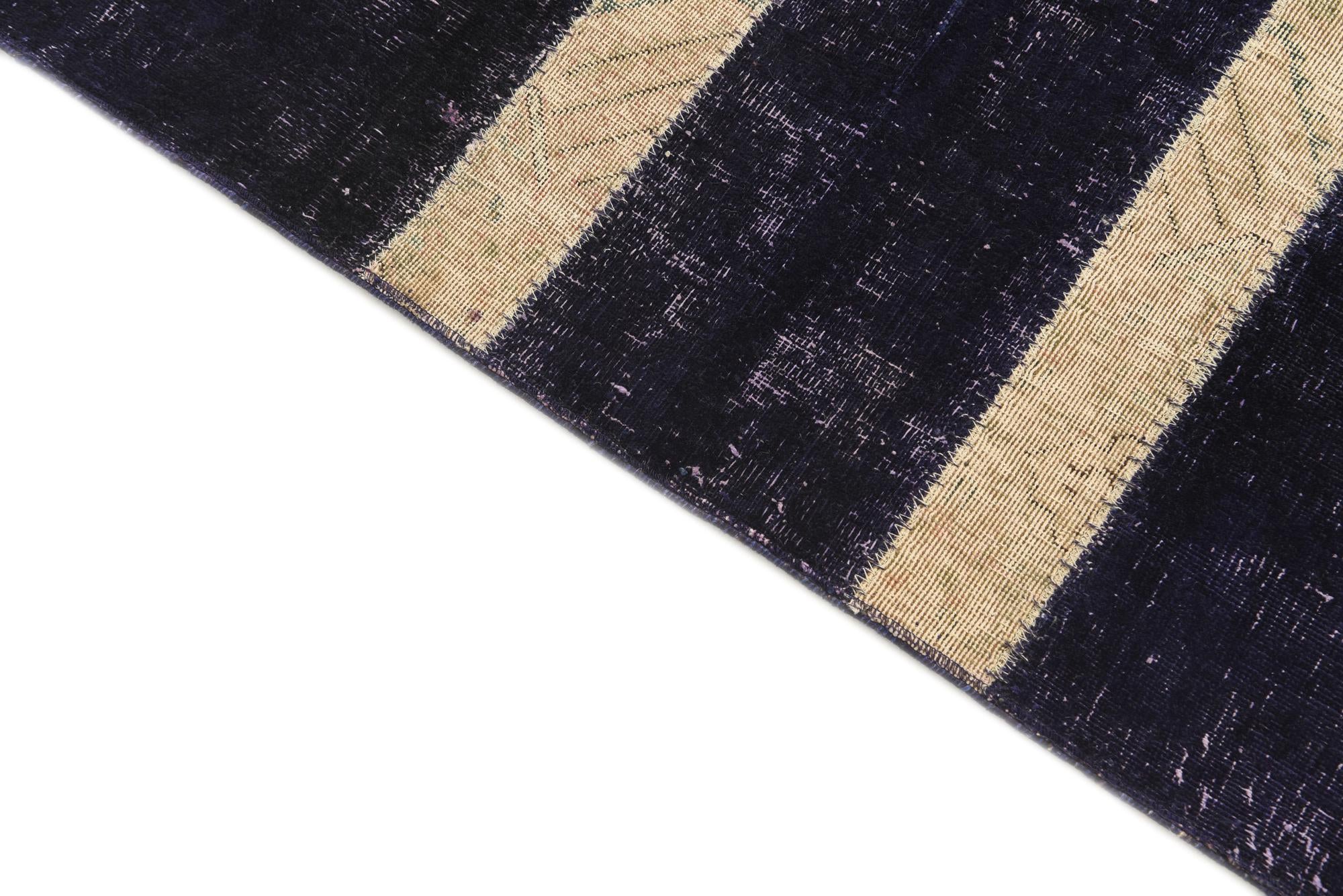 5' 8 x 8' 1 Hand Knotted Ultra Vintage Persian Wool Rug