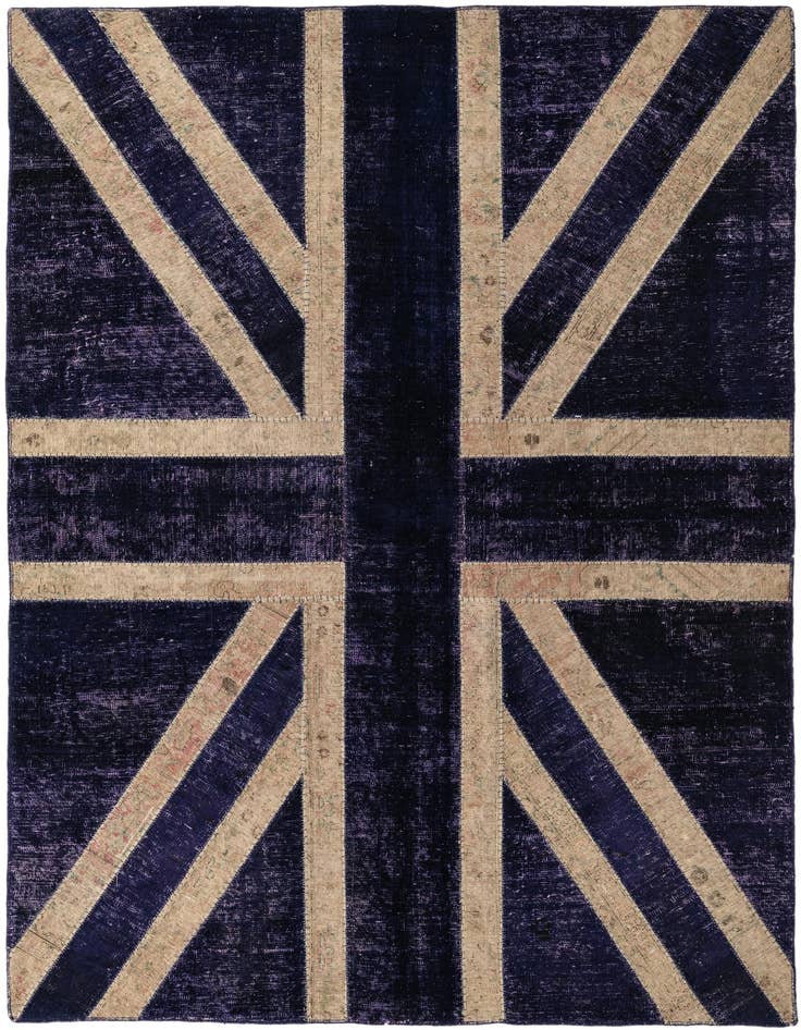 Detail image of 5' 8 x 8' 1 Hand Knotted Ultra Vintage Persian Wool Rug