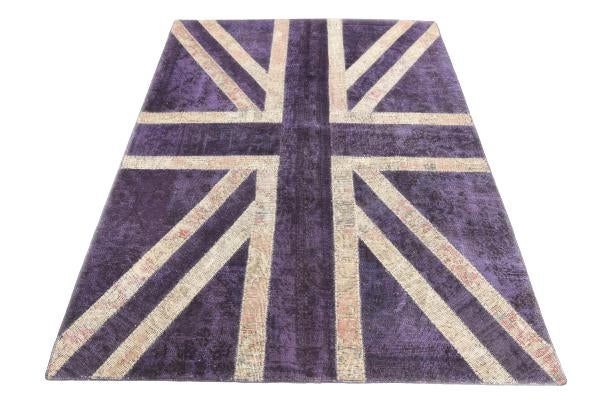 4' 8 x 6' 6 Hand Knotted Ultra Vintage Persian Wool Rug