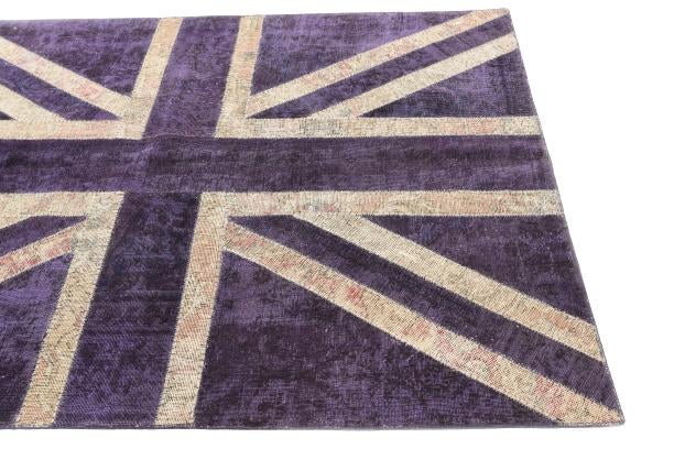 4' 8 x 6' 6 Hand Knotted Ultra Vintage Persian Wool Rug