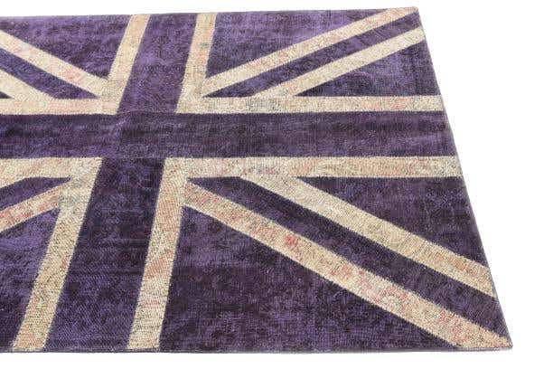 4' 8 x 6' 6 Hand Knotted Ultra Vintage Persian Wool Rug