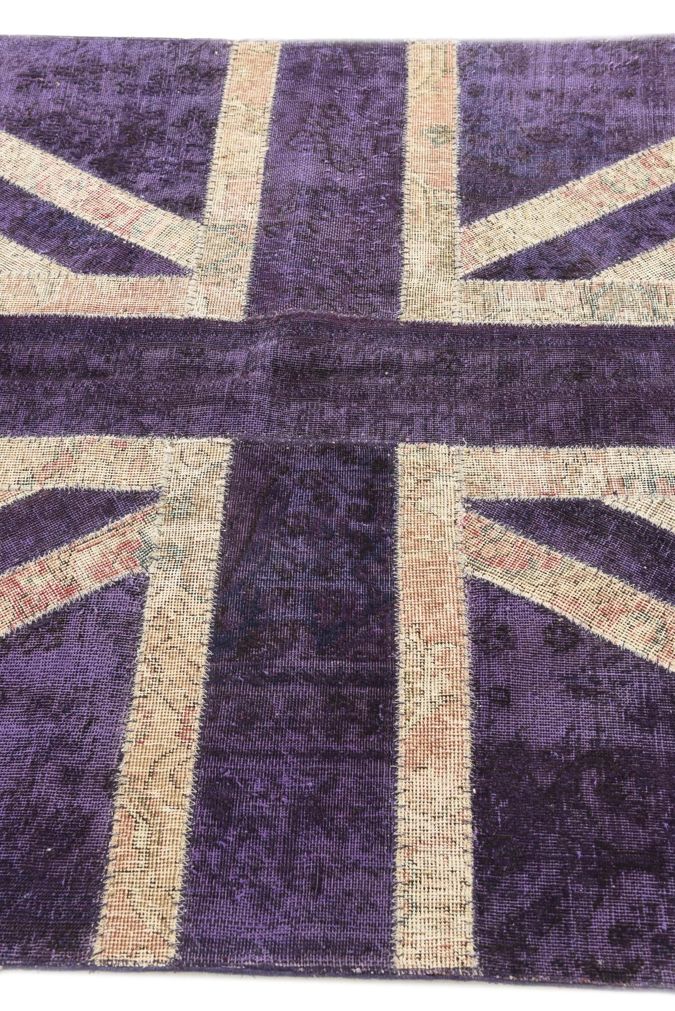 4' 8 x 6' 6 Hand Knotted Ultra Vintage Persian Wool Rug