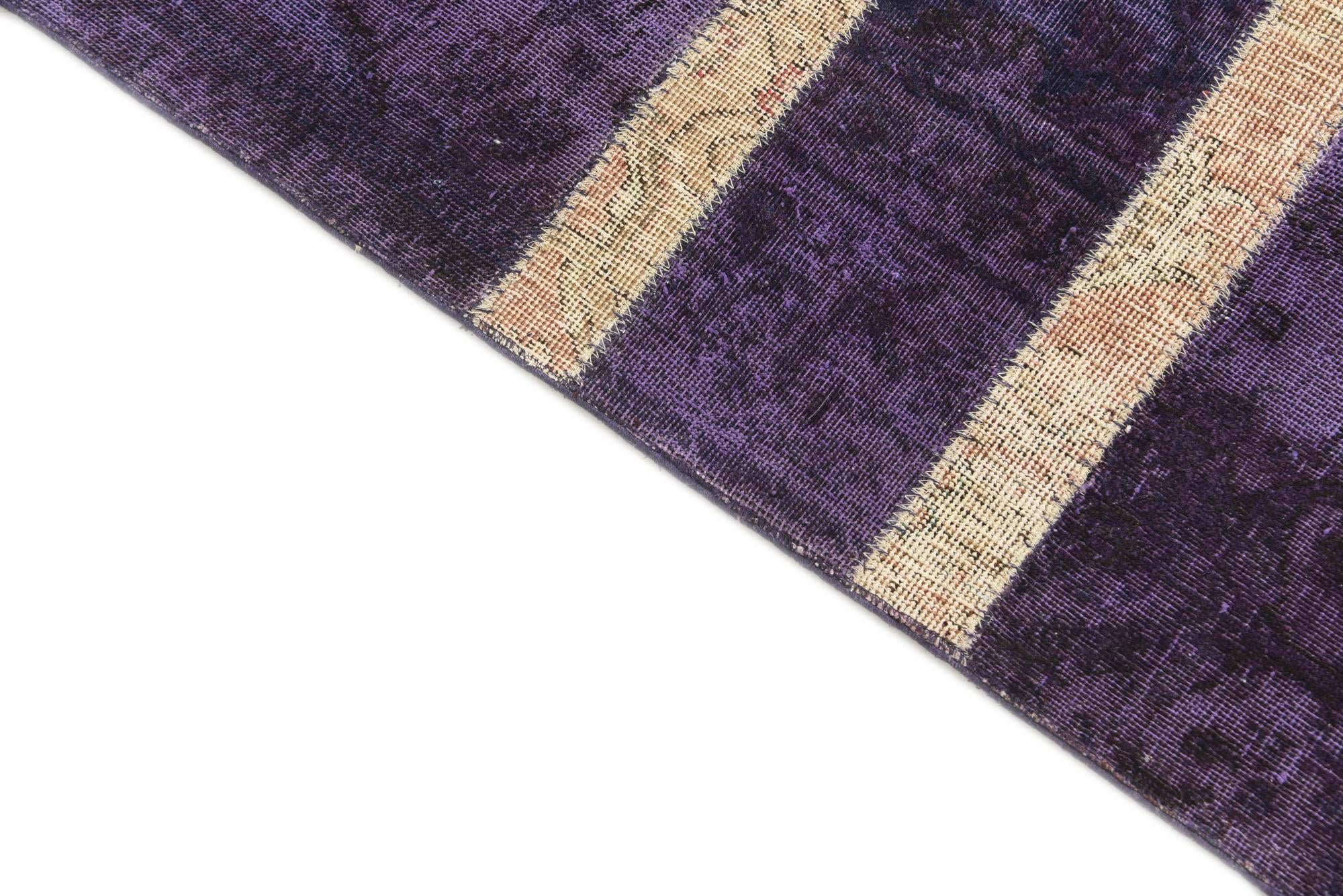 4' 8 x 6' 6 Hand Knotted Ultra Vintage Persian Wool Rug