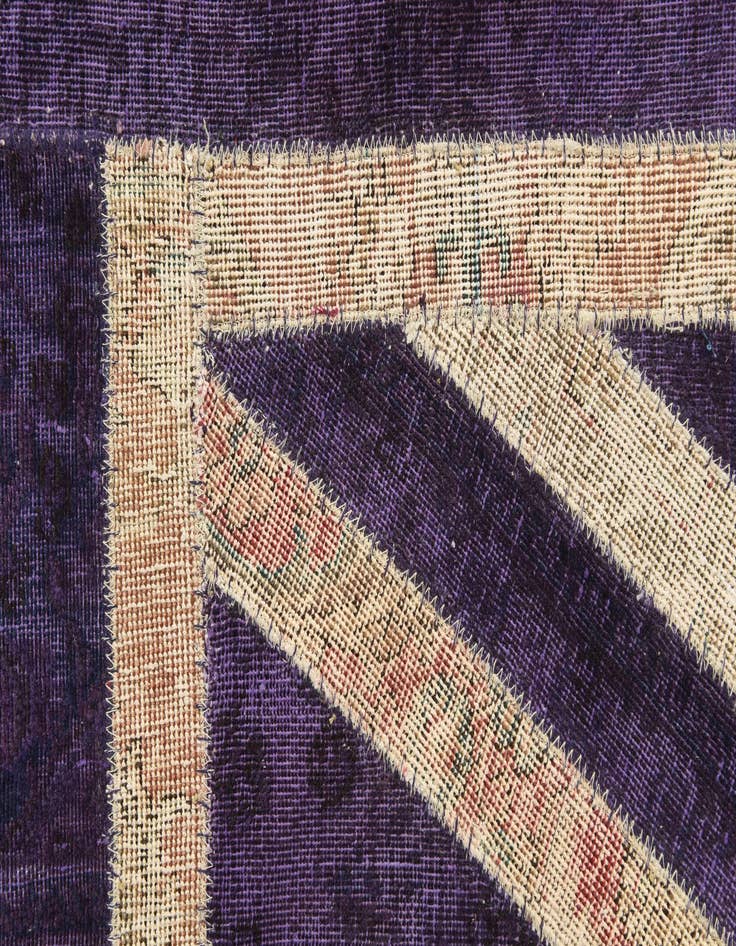 Detail image of 4' 8 x 6' 6  Hand Knotted Ultra Vintage Persian Wool Rug