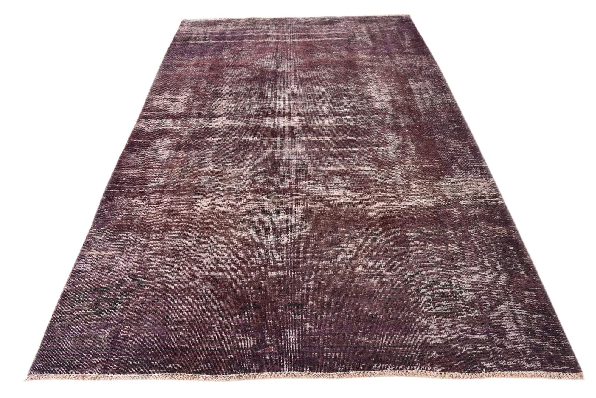 170cm x 270cm Hand Knotted Ultra Vintage Persian Wool Rug