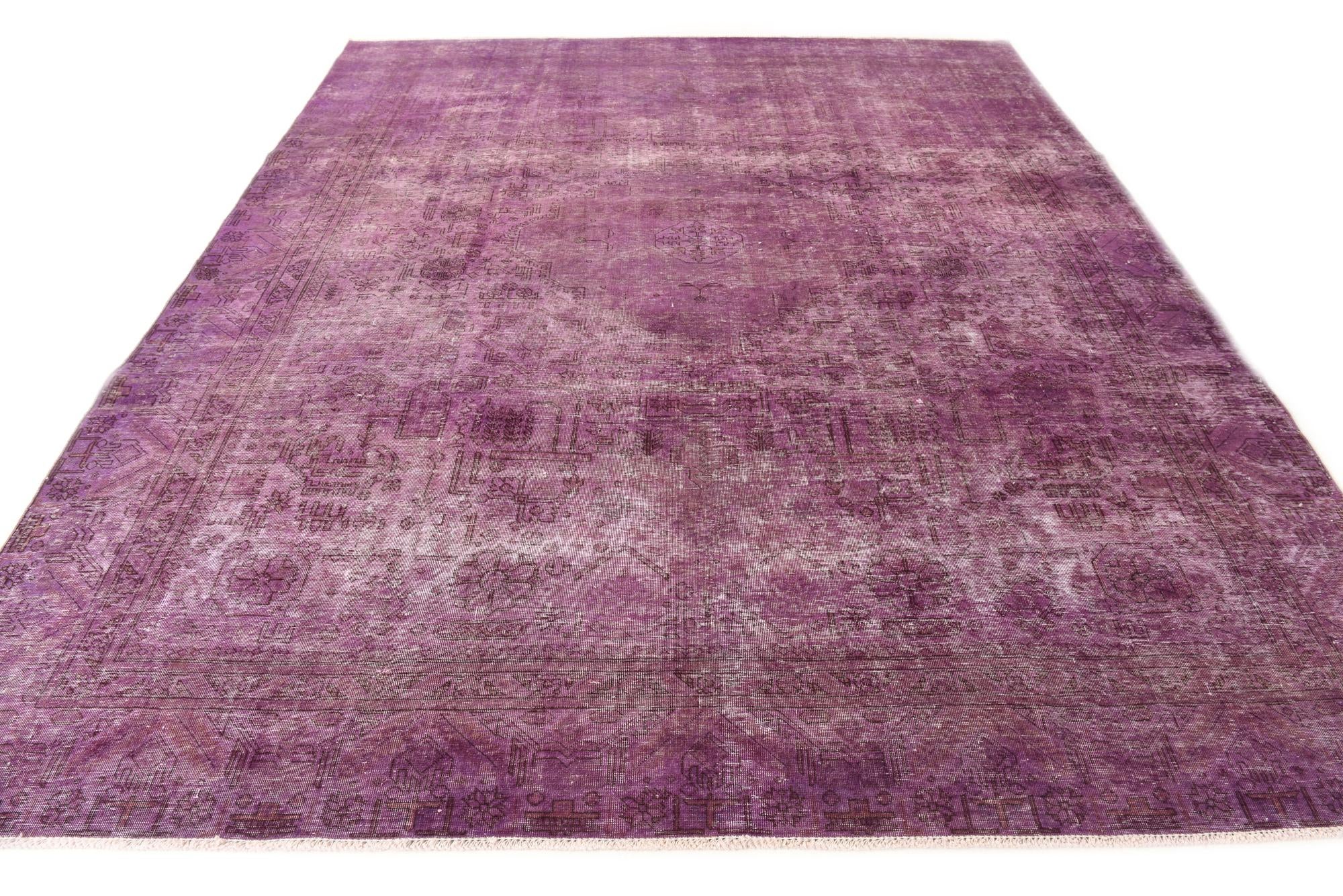 9' 1 x 11' 3 Hand Knotted Ultra Vintage Persian Wool Rug