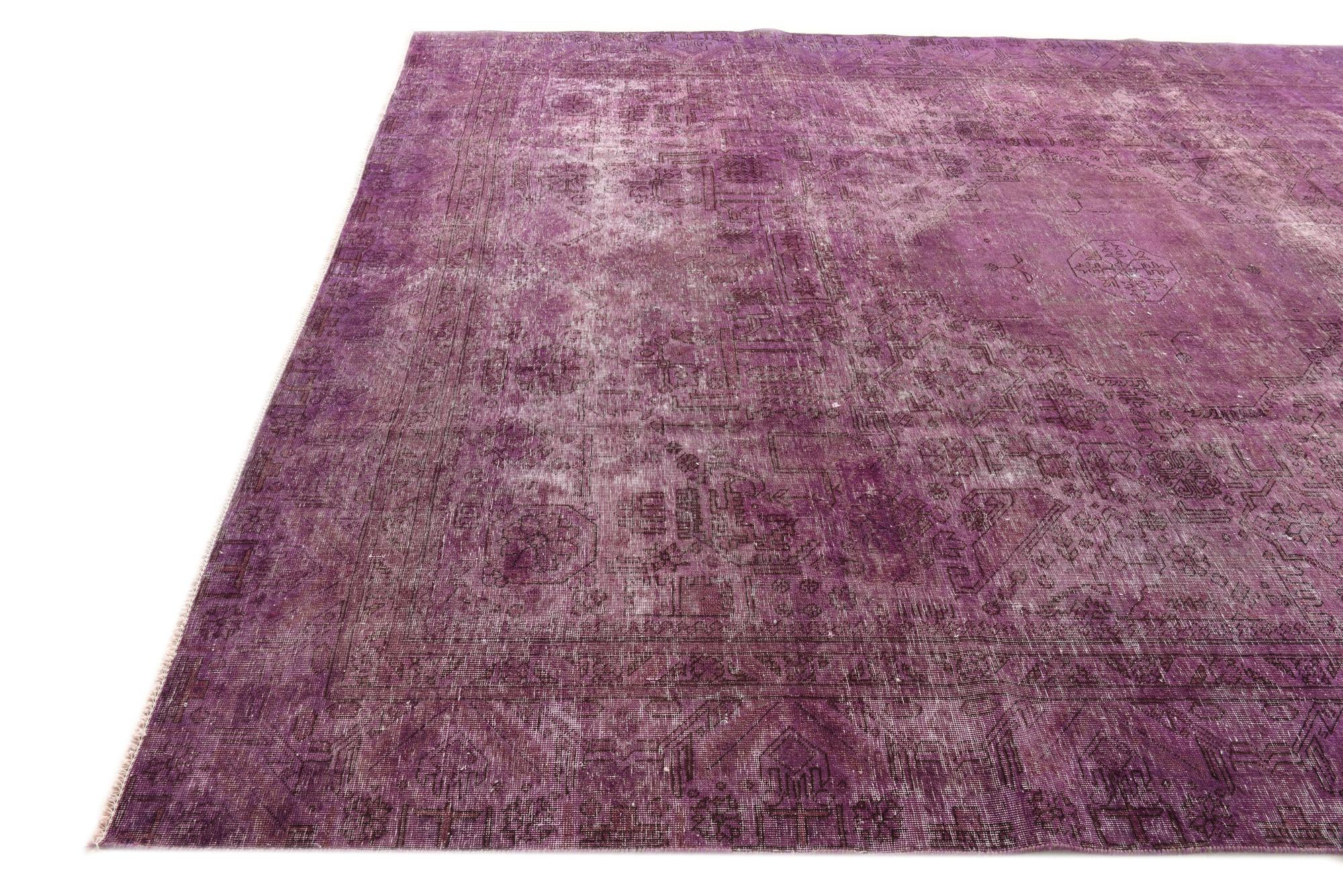 9' 1 x 11' 3 Hand Knotted Ultra Vintage Persian Wool Rug