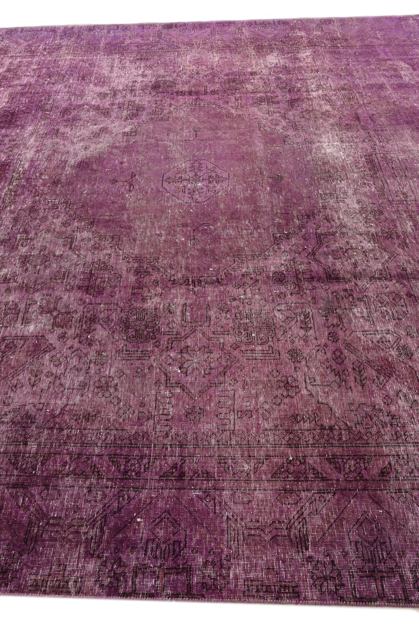 9' 1 x 11' 3 Hand Knotted Ultra Vintage Persian Wool Rug