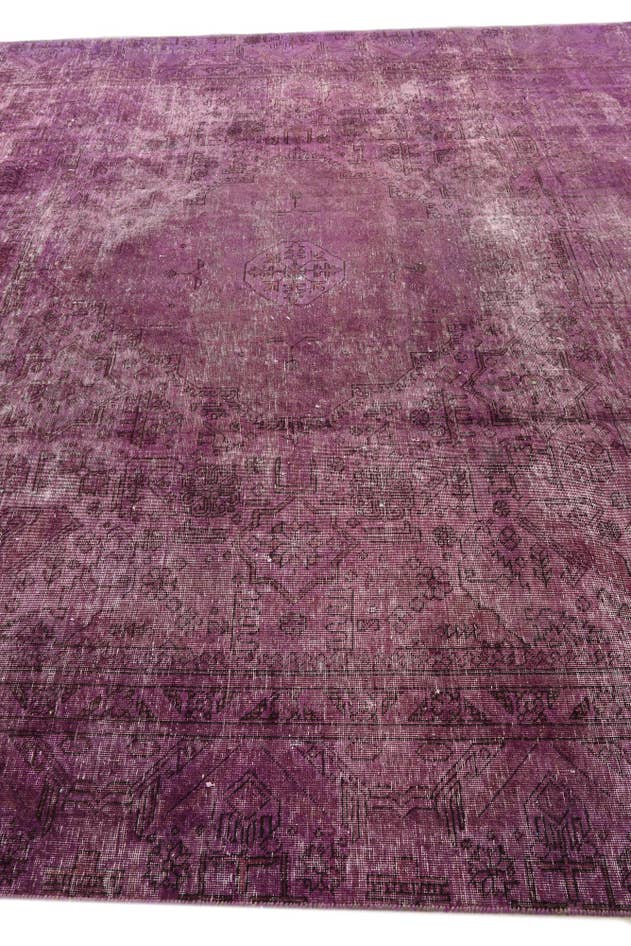 Detail image of 9' 1 x 11' 3 Hand Knotted Ultra Vintage Persian Wool Rug