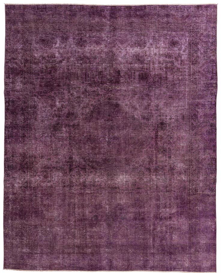 Detail image of 9' 1 x 11' 3 Hand Knotted Ultra Vintage Persian Wool Rug