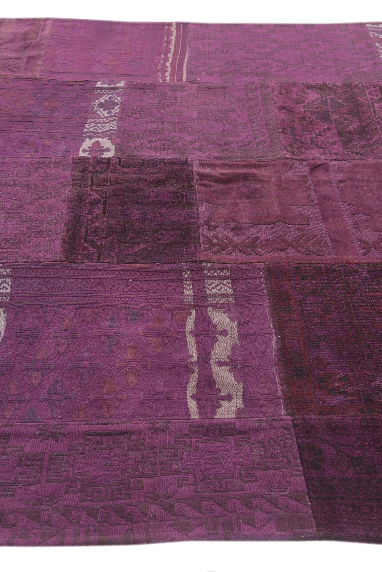 6' 9 x 9' 10 Hand Knotted Ultra Vintage Persian Wool Rug
