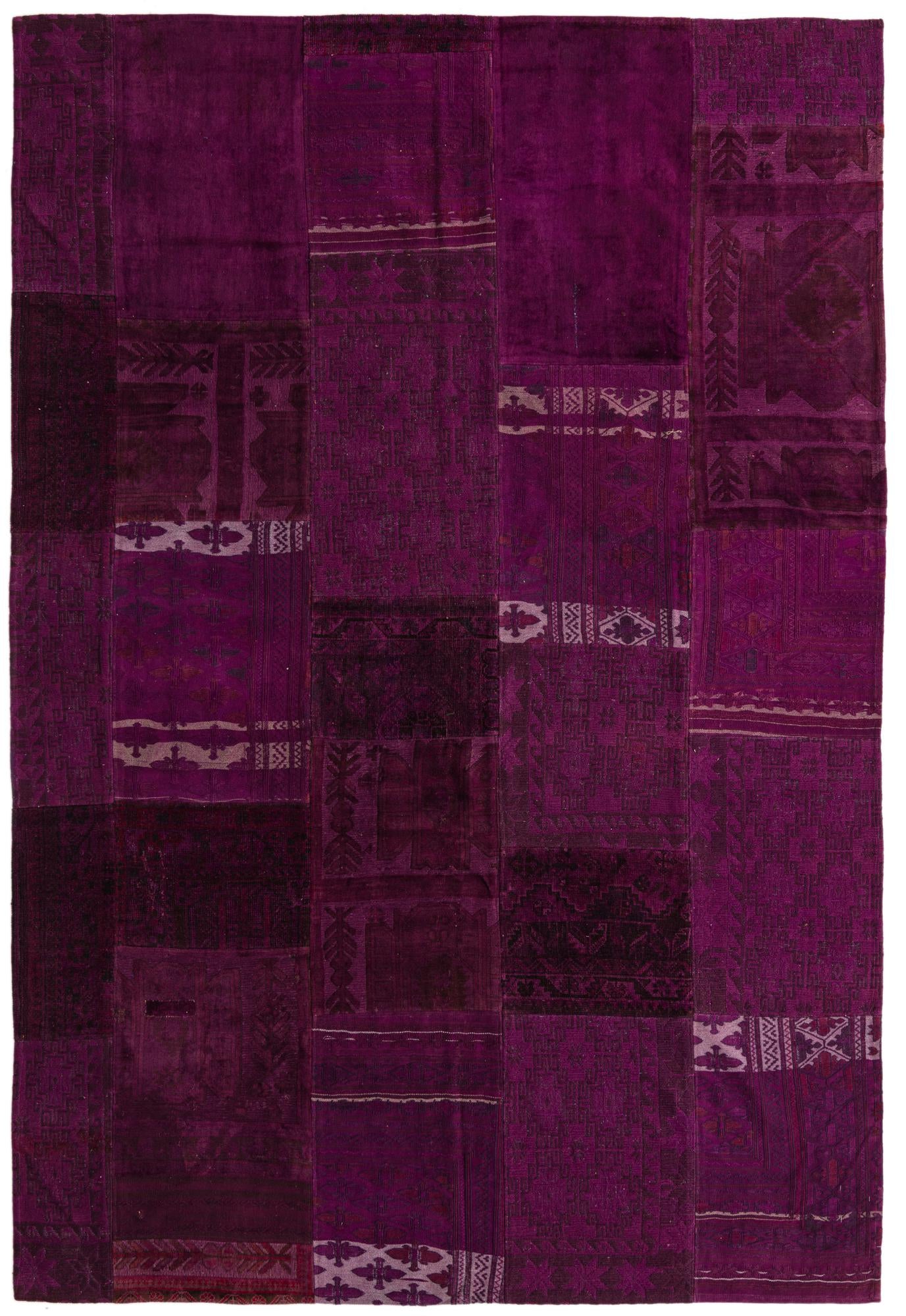 6' 9 x 9' 10 Hand Knotted Ultra Vintage Persian Wool Rug