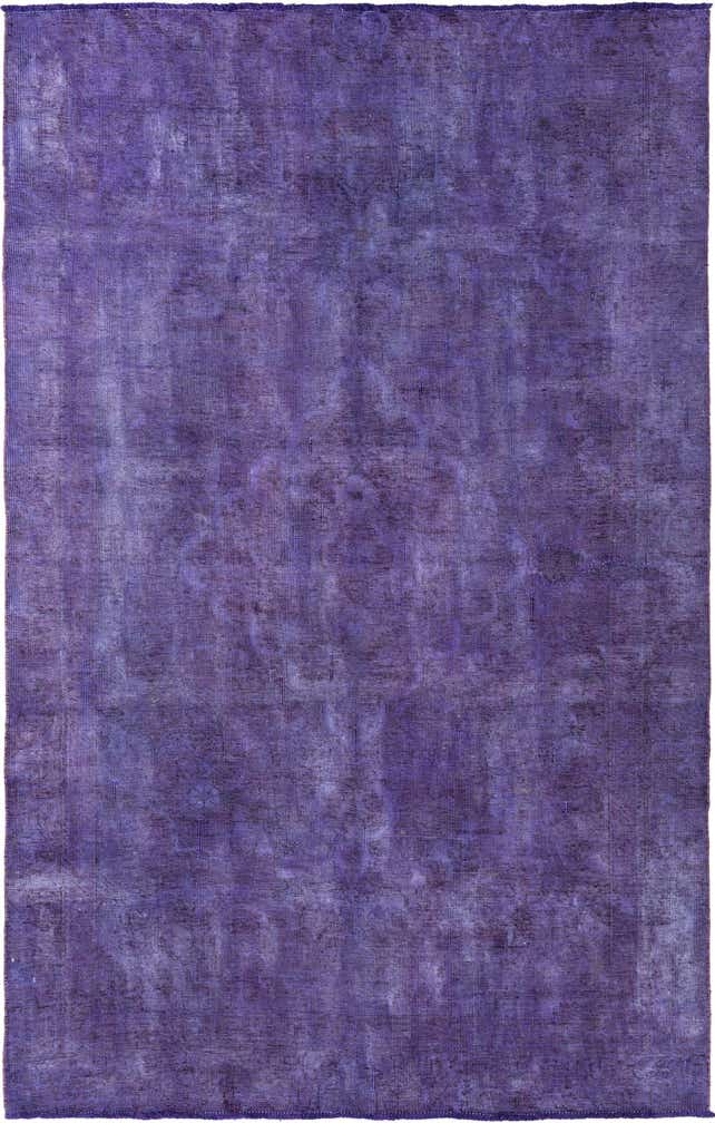 5' 8 x 8' 10 Hand Knotted Ultra Vintage Persian Wool Rug