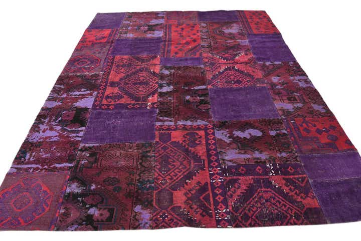 7' 3 x 9' 9 Hand Knotted Ultra Vintage Persian Wool Rug