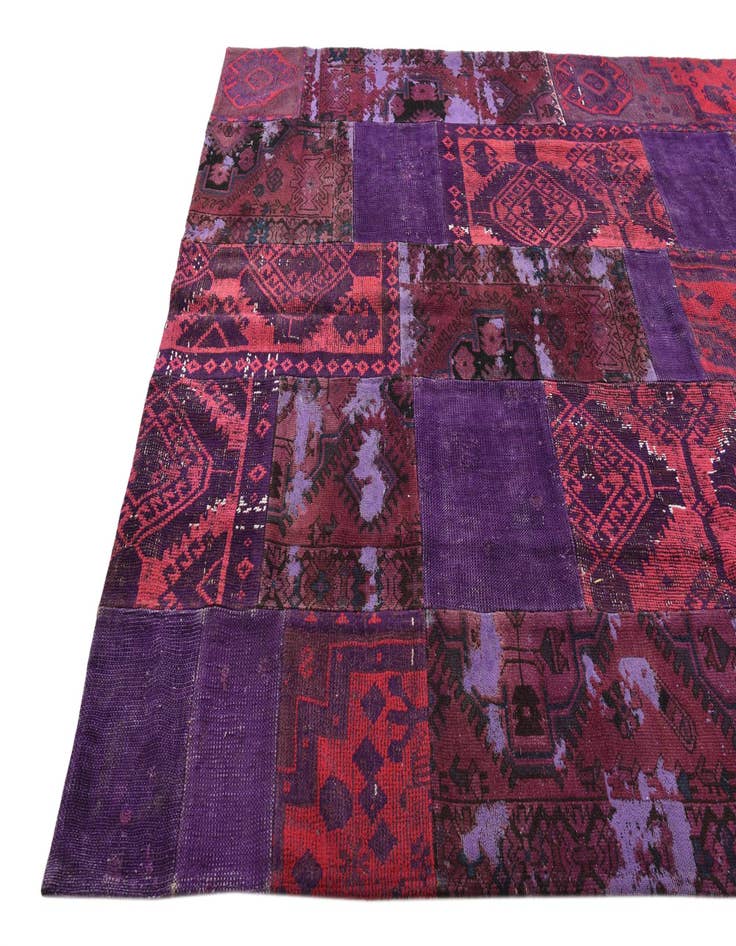 Detail image of 7' 3 x 9' 9  Hand Knotted Ultra Vintage Persian Wool Rug