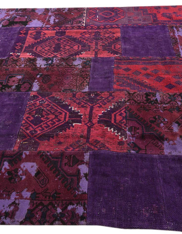 Detail image of 7' 3 x 9' 9  Hand Knotted Ultra Vintage Persian Wool Rug