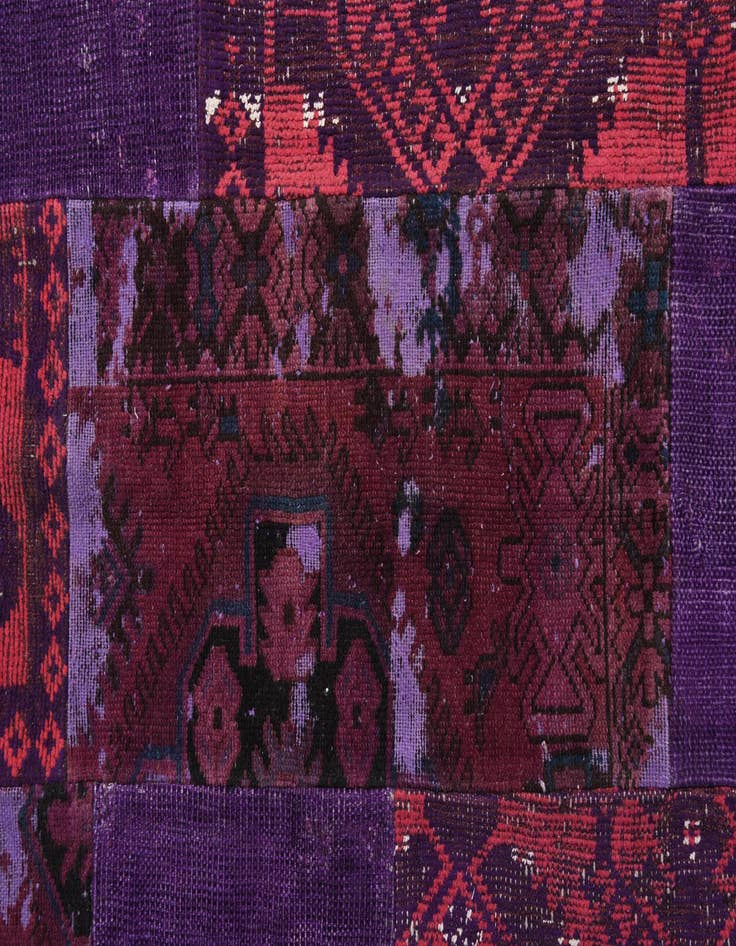 Detail image of 7' 3 x 9' 9  Hand Knotted Ultra Vintage Persian Wool Rug