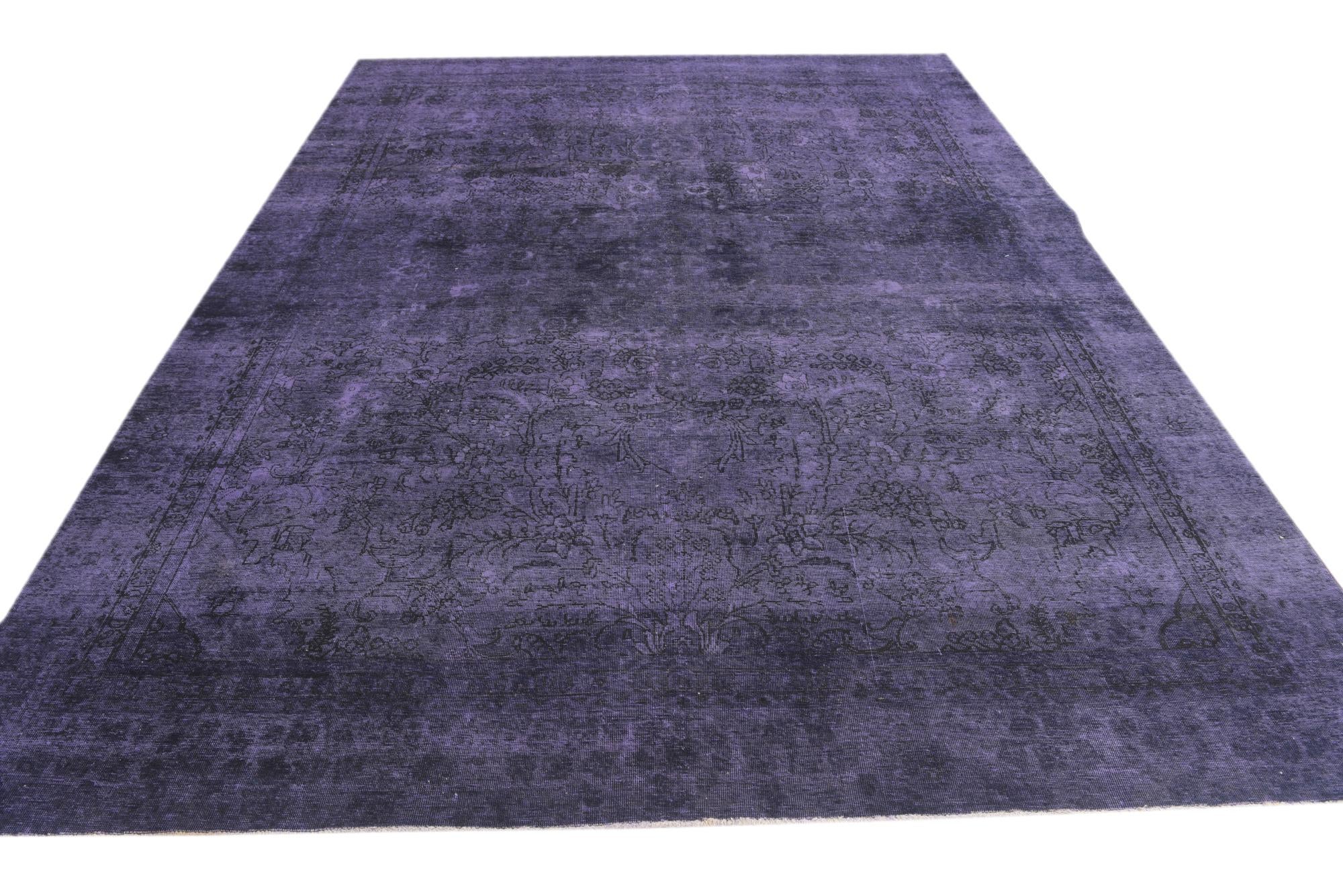 8' 10 x 11' 10 Hand Knotted Ultra Vintage Persian Wool Rug