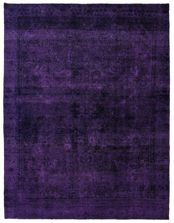 Detail image of 8' 10 x 11' 10 Hand Knotted Ultra Vintage Persian Wool Rug