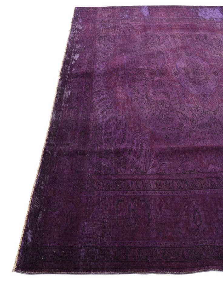 Detail image of 9' 5 x 12' 4  Hand Knotted Ultra Vintage Persian Wool Rug