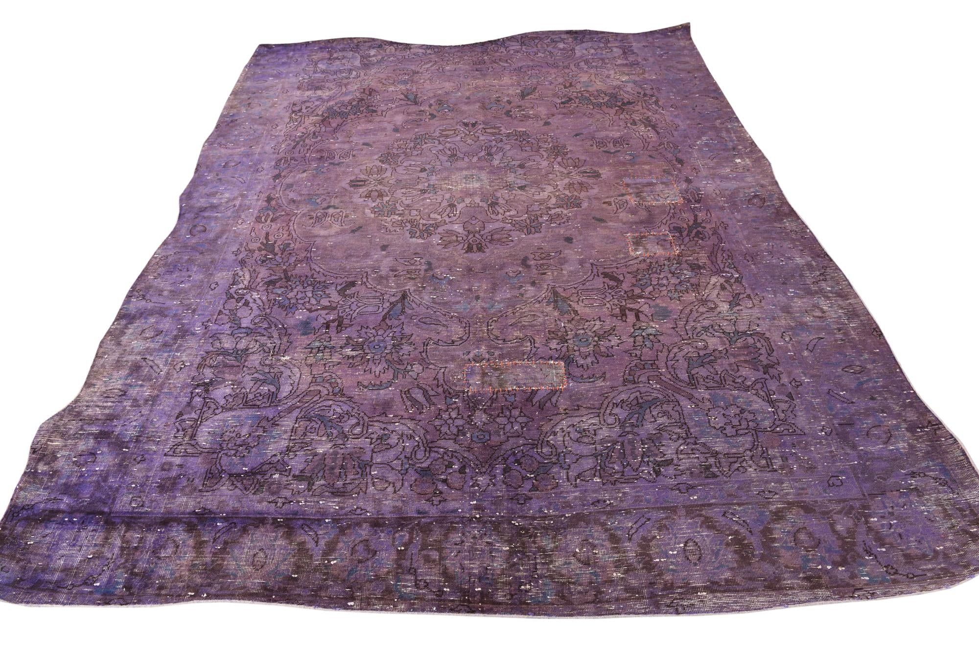 7' 1 x 9' 4 Hand Knotted Ultra Vintage Persian Wool Rug