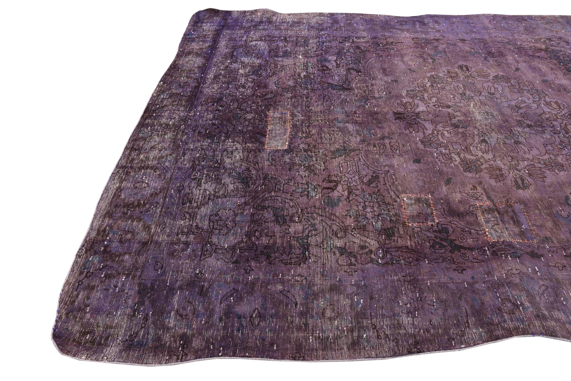 7' 1 x 9' 4 Hand Knotted Ultra Vintage Persian Wool Rug