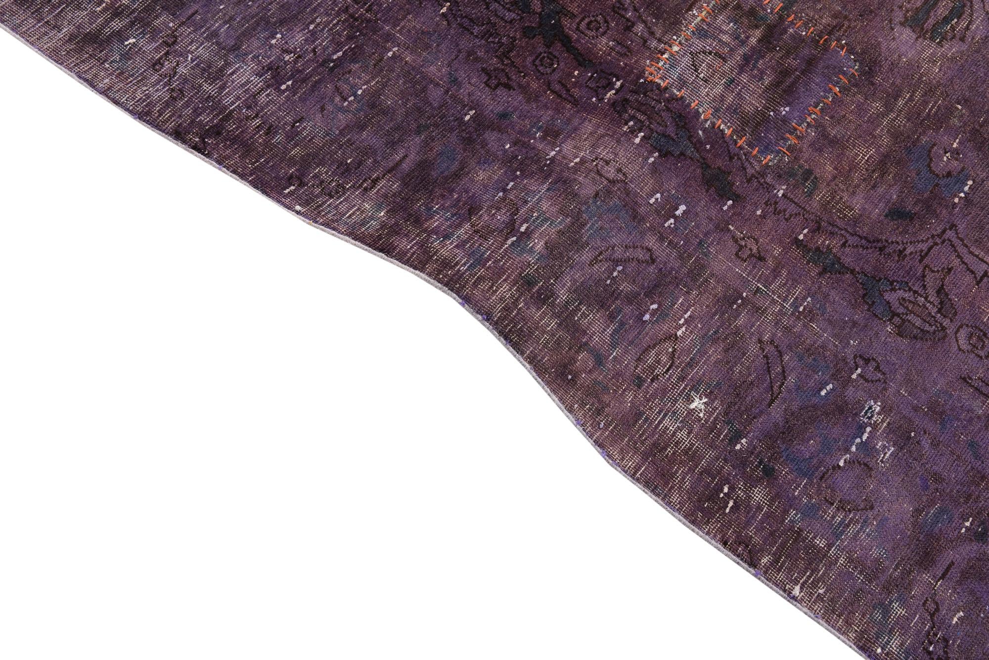 7' 1 x 9' 4 Hand Knotted Ultra Vintage Persian Wool Rug