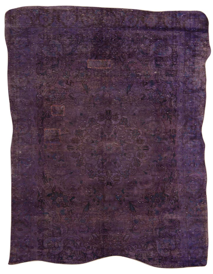  7' 1 x 9' 4  Hand Knotted Ultra Vintage Persian W...