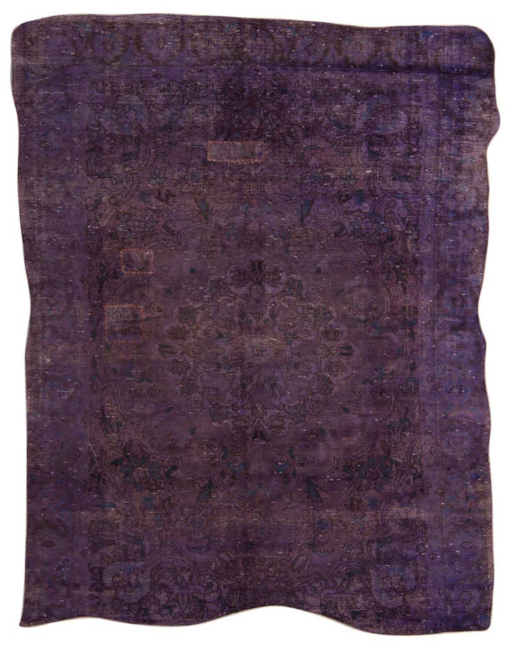 Detail image of 7' 1 x 9' 4 Hand Knotted Ultra Vintage Persian Wool Rug